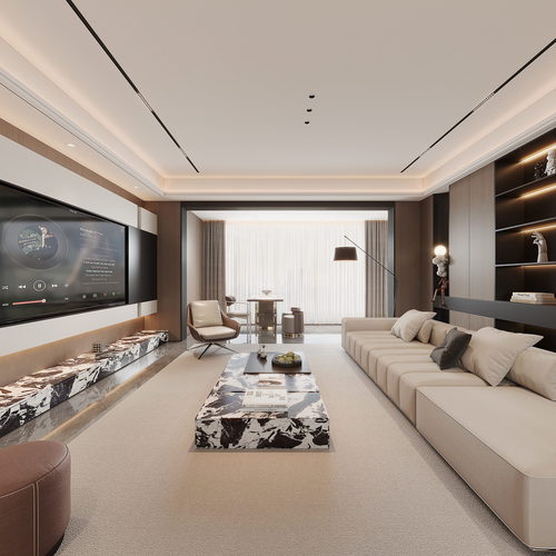 Modern A Living Room-ID:838038951