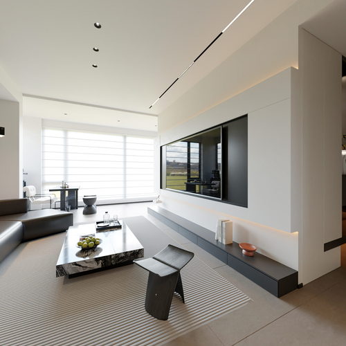 Modern A Living Room-ID:610491991