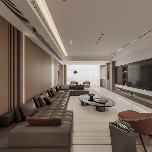 Modern A Living Room-ID:567485099