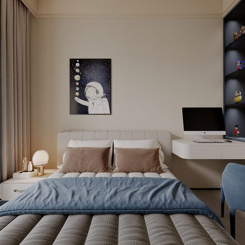 Modern Boy's Room And Son's Room-ID:935521151
