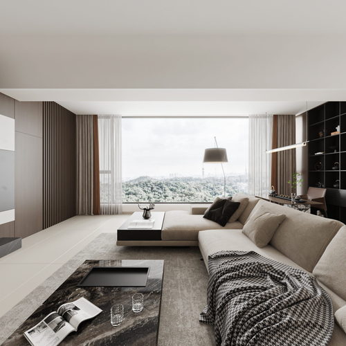 Modern A Living Room-ID:238684896