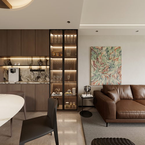 Modern A Living Room-ID:588407999