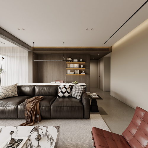 Modern A Living Room-ID:348659044