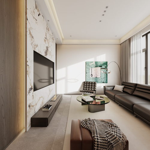 Modern A Living Room-ID:176873923