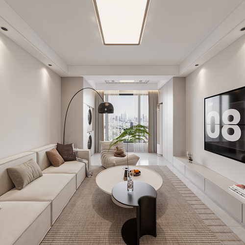 Modern A Living Room-ID:639638906