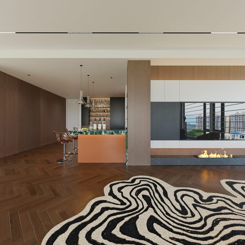 Modern A Living Room-ID:536308053