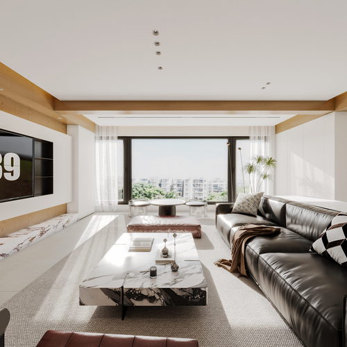 Modern A Living Room-ID:748629615