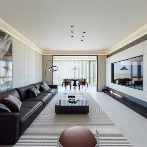 Modern A Living Room-ID:531953103