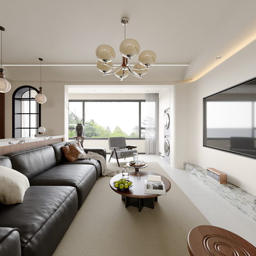 Modern A Living Room-ID:695970165