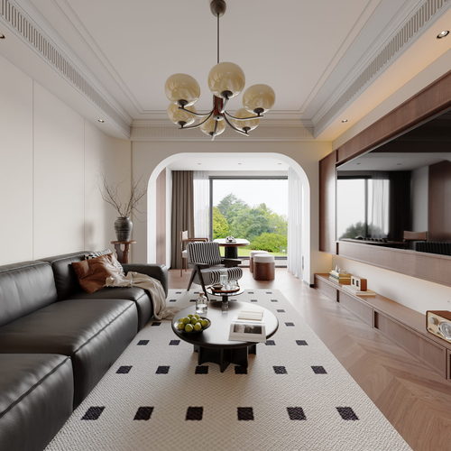 French Style A Living Room-ID:959191085