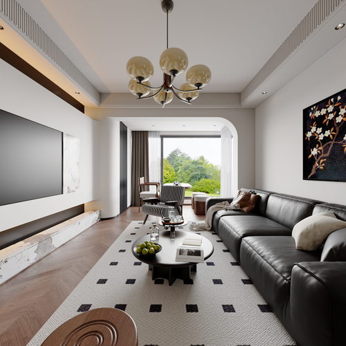 French Style A Living Room-ID:586694002
