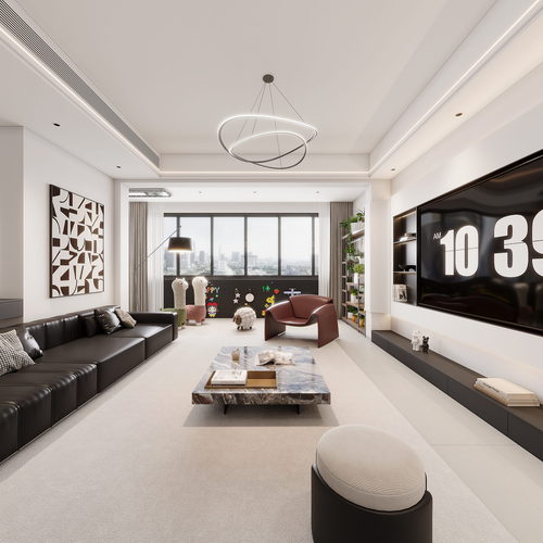 Modern A Living Room-ID:857547043