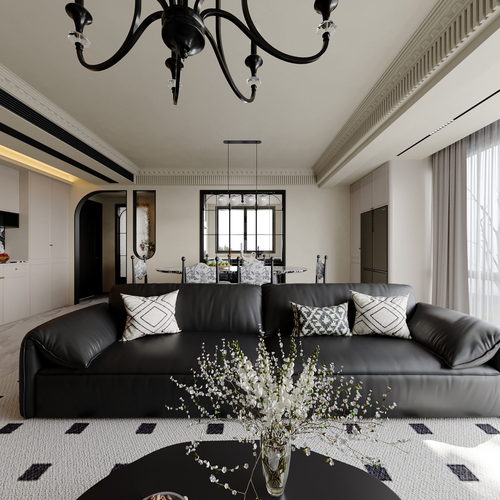 French Style A Living Room-ID:676305062