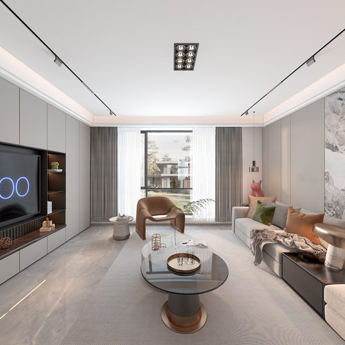 Modern A Living Room-ID:948981054