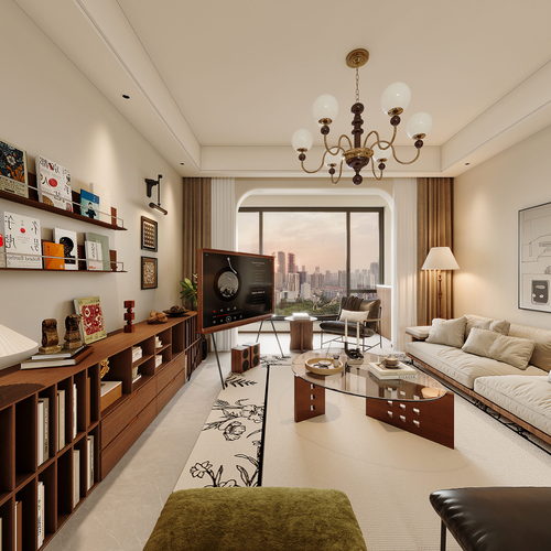 Modern A Living Room-ID:629173998