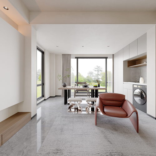 Modern A Living Room-ID:994360482