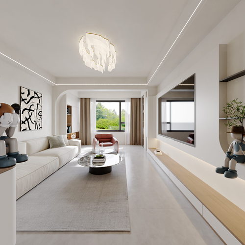 Modern A Living Room-ID:437832121