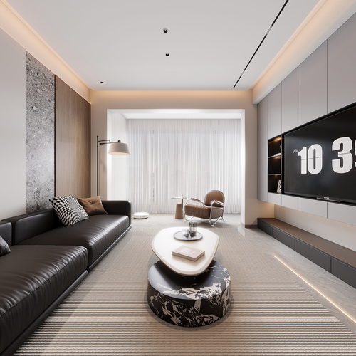 Modern A Living Room-ID:184957985