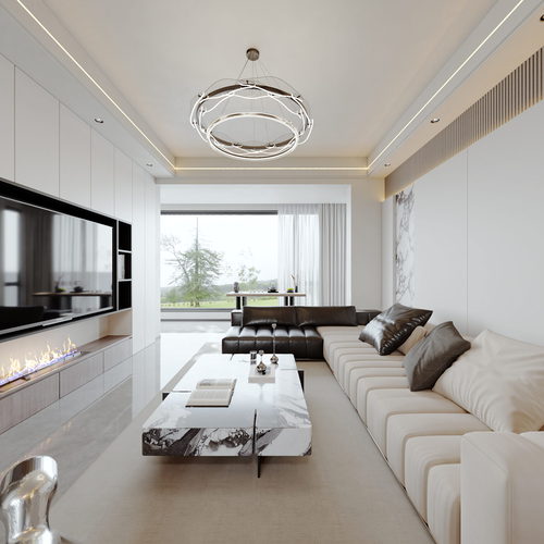 Modern A Living Room-ID:692410579