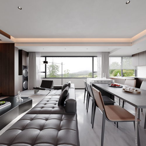 Modern A Living Room-ID:219858884