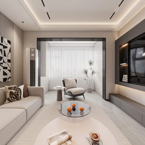 Modern A Living Room-ID:459680632