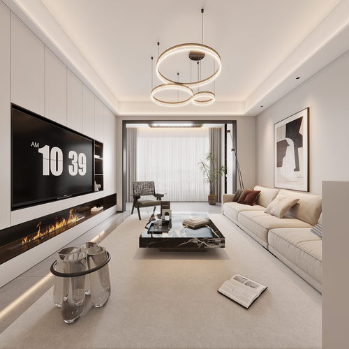 Modern A Living Room-ID:408963929