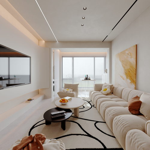 Modern A Living Room-ID:207036023