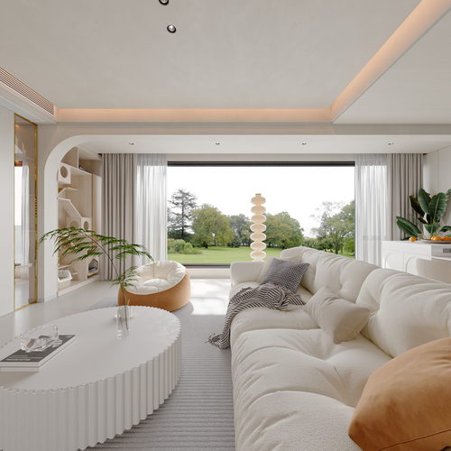 Modern A Living Room-ID:863662961