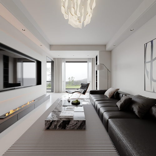 Modern A Living Room-ID:297861105