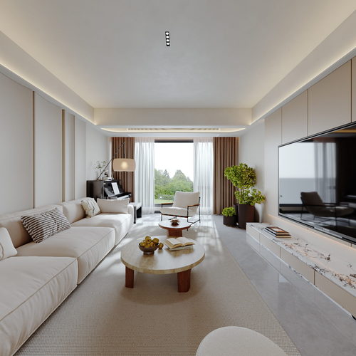 Modern A Living Room-ID:462714918