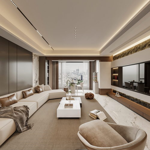 Modern A Living Room-ID:222184906