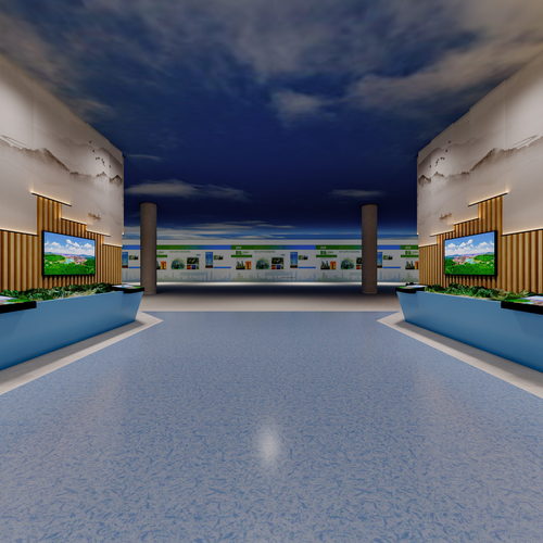 Modern Exhibition Hall-ID:333694933