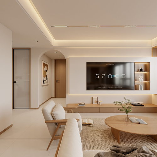 Modern A Living Room-ID:667182924