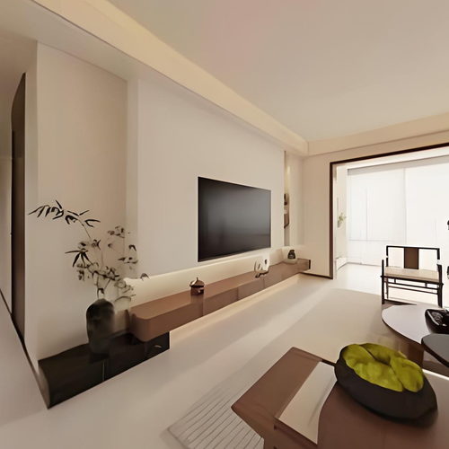 New Chinese Style A Living Room-ID:202078103