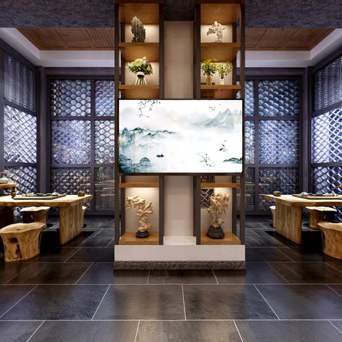 New Chinese Style Teahouse Tea House-ID:671900995