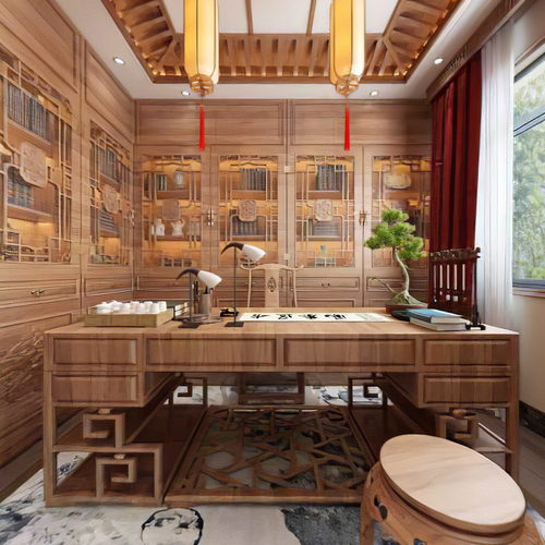 Chinese Style Study Space-ID:380856046