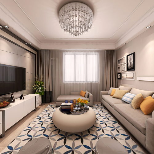 Modern A Living Room-ID:775413044