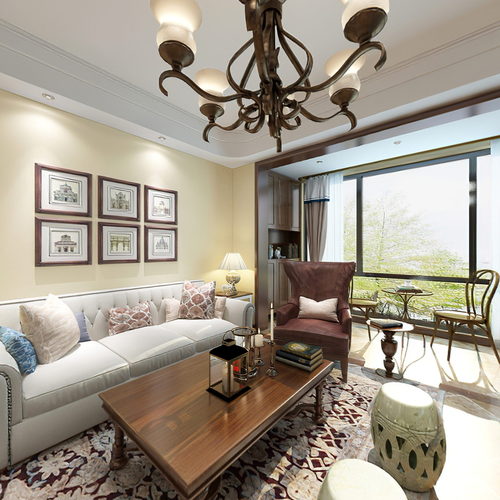 American Style A Living Room-ID:458369388