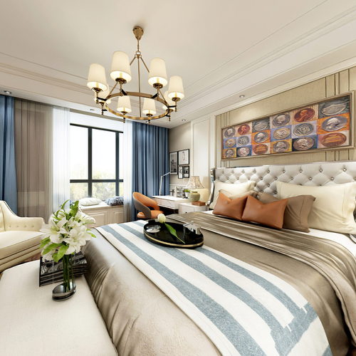American Style Bedroom-ID:134006023