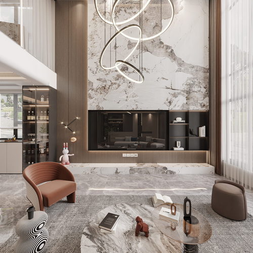 Modern A Living Room-ID:571413045