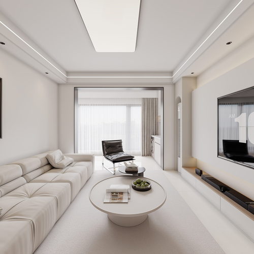 Modern A Living Room-ID:498176107