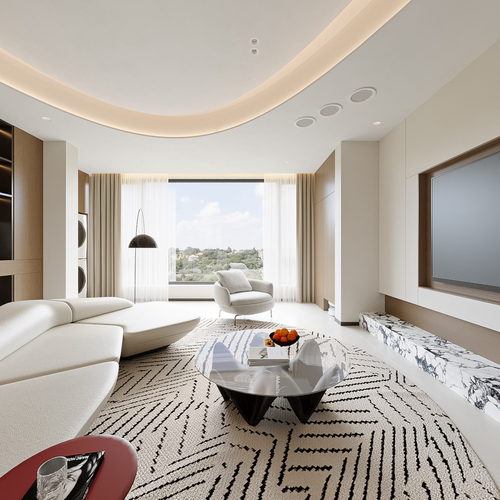 Modern A Living Room-ID:410377989