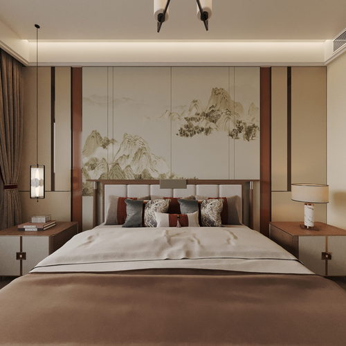 New Chinese Style Bedroom-ID:152873046