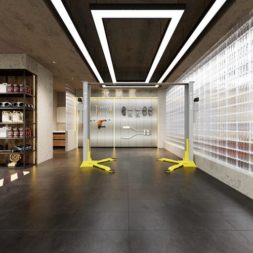 Modern Automobile Repair Shop-ID:635839944