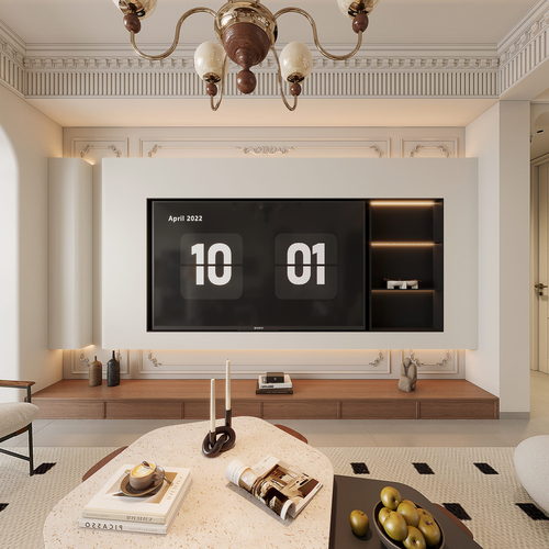 French Style A Living Room-ID:164777992