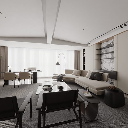 Modern A Living Room-ID:332127098