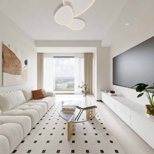 Modern A Living Room-ID:806242947