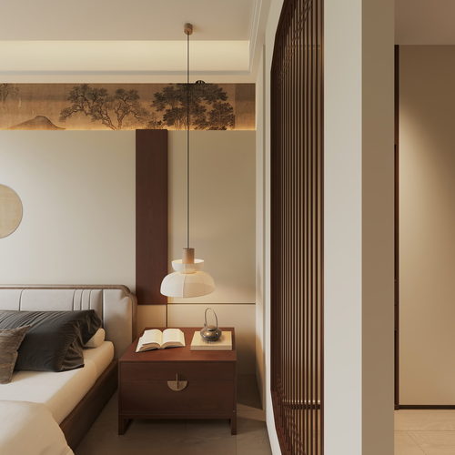 New Chinese Style Bedroom-ID:656207086