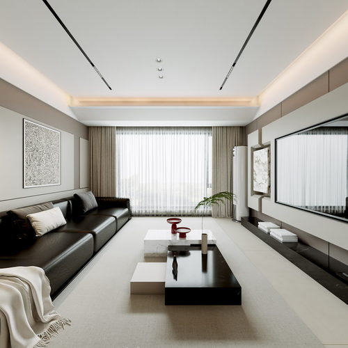 Modern A Living Room-ID:321284066