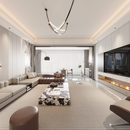 Modern A Living Room-ID:153644088